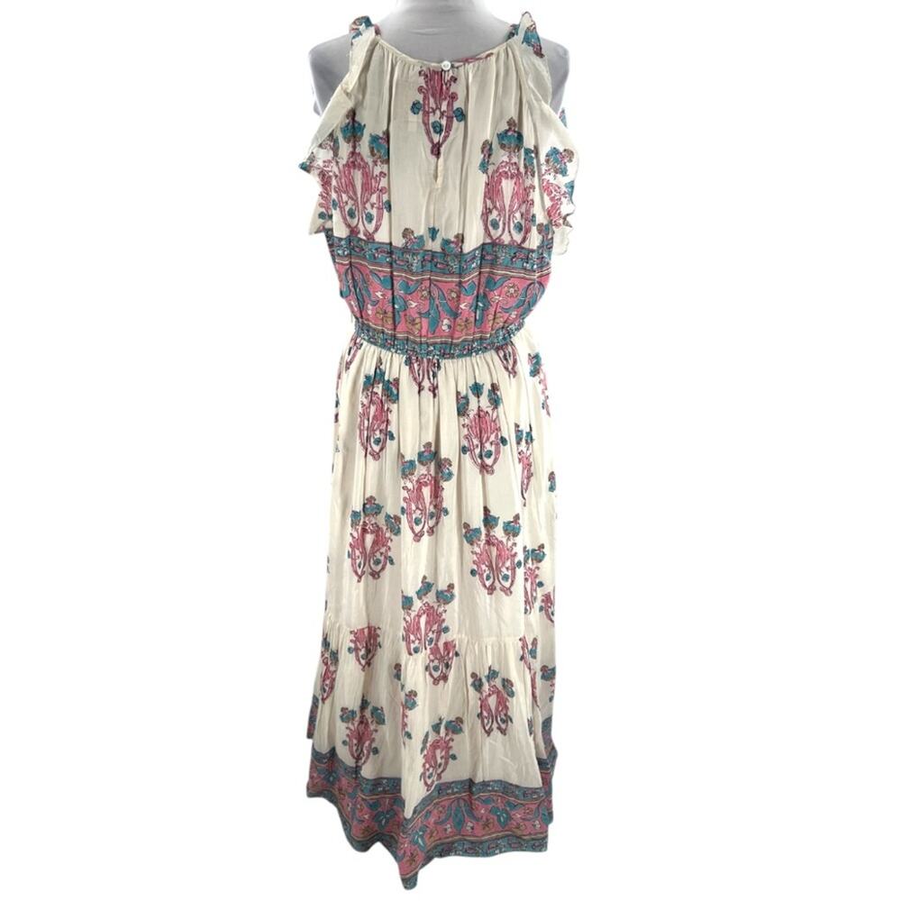 Bell by Alicia Bell Riley Silk Cotton Tapestry Maxi Dress Sz L - Picture 3 of 7